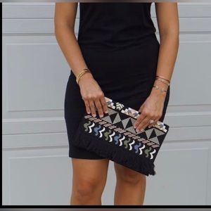 Stella And Dot Embroidered Taj Clutch